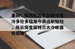 重磅！梅西在公牛比赛中爆冷多伦多猛龙今晨远射贴柱，风云突变亚特兰大今晚强势反弹(梅西比赛视频)-泛亚电竞入口